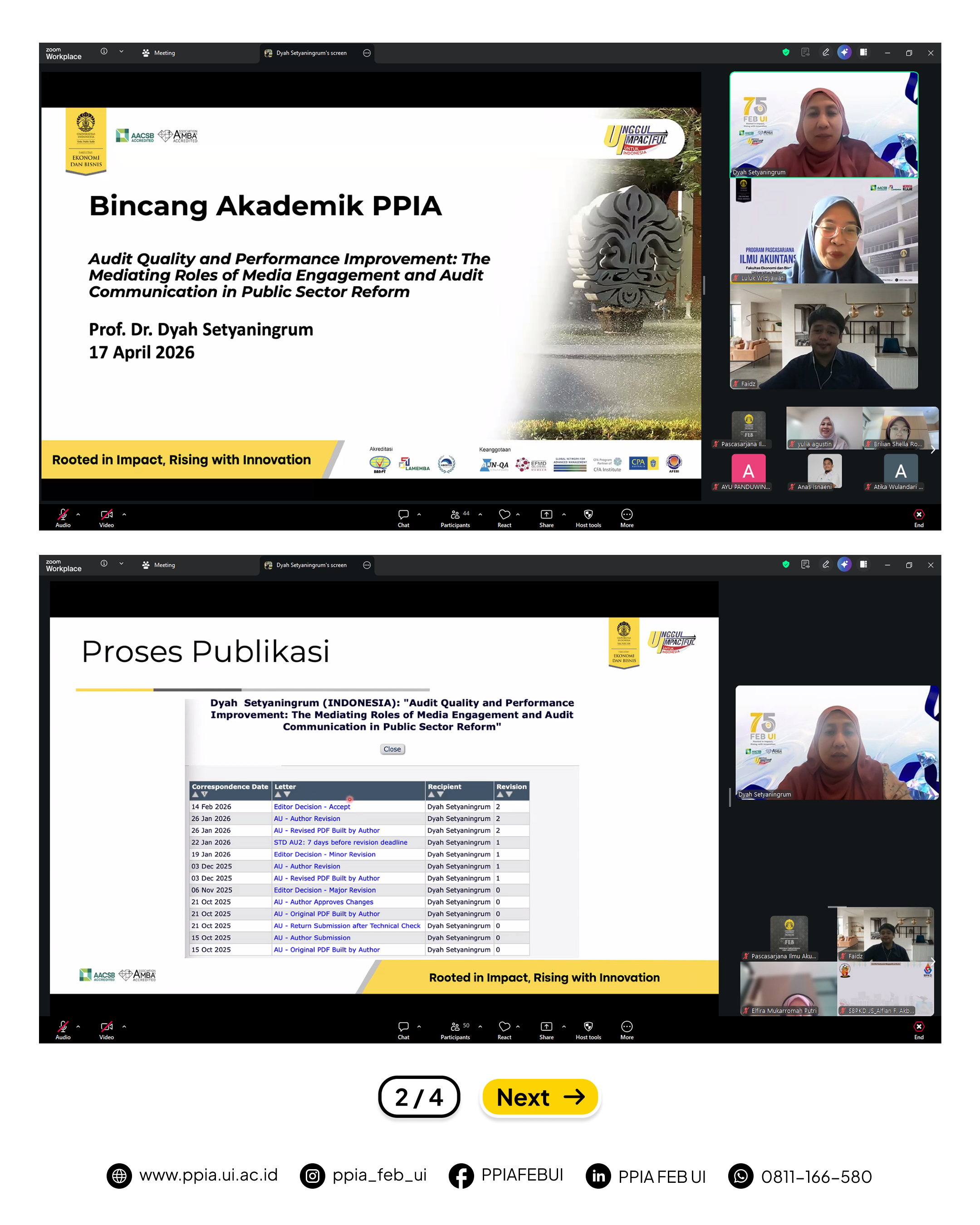 Bincang Akademik PPIA FEB UI 17 April 2026