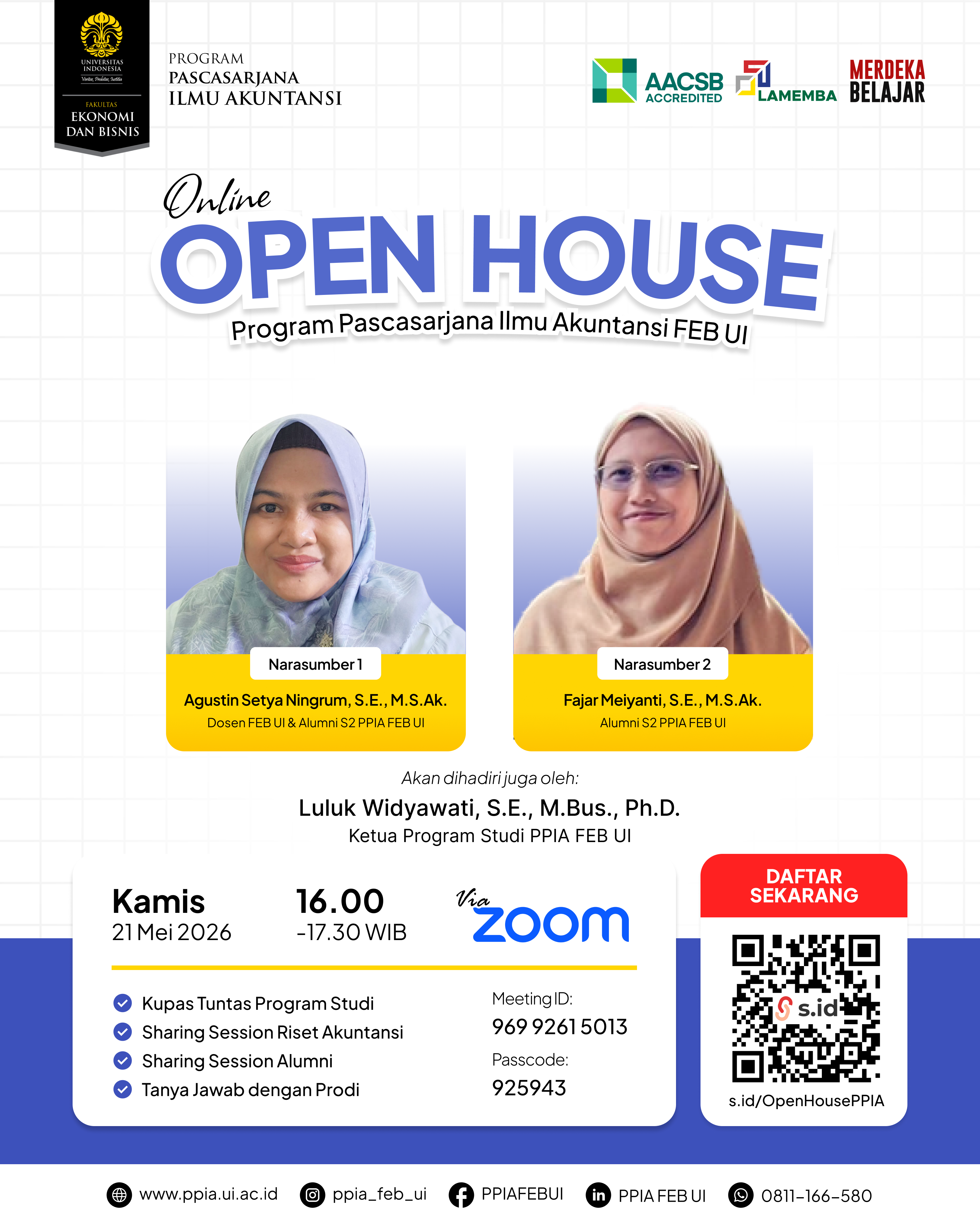 Online Open House PPIA FEB UI 22 Mei 2026